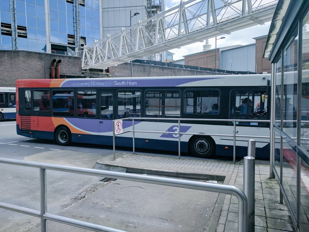 An Enviro 300 branded for Stagecoach's Basingstoke route 3 to South Ham